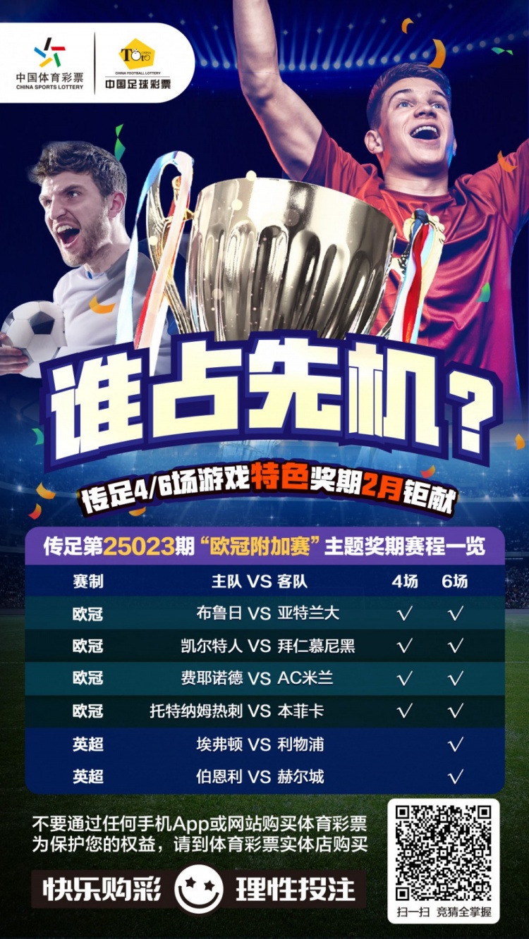  誰占先機？！傳足特色獎期第25023期聚焦歐冠附加賽