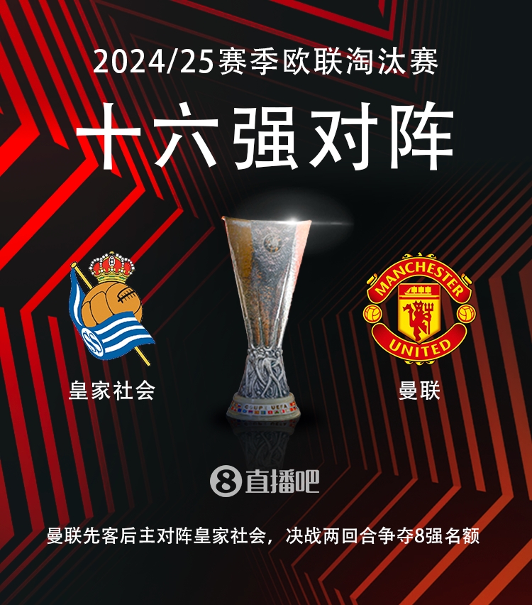  歐聯(lián)16強對陣：曼聯(lián)vs皇家社會??！