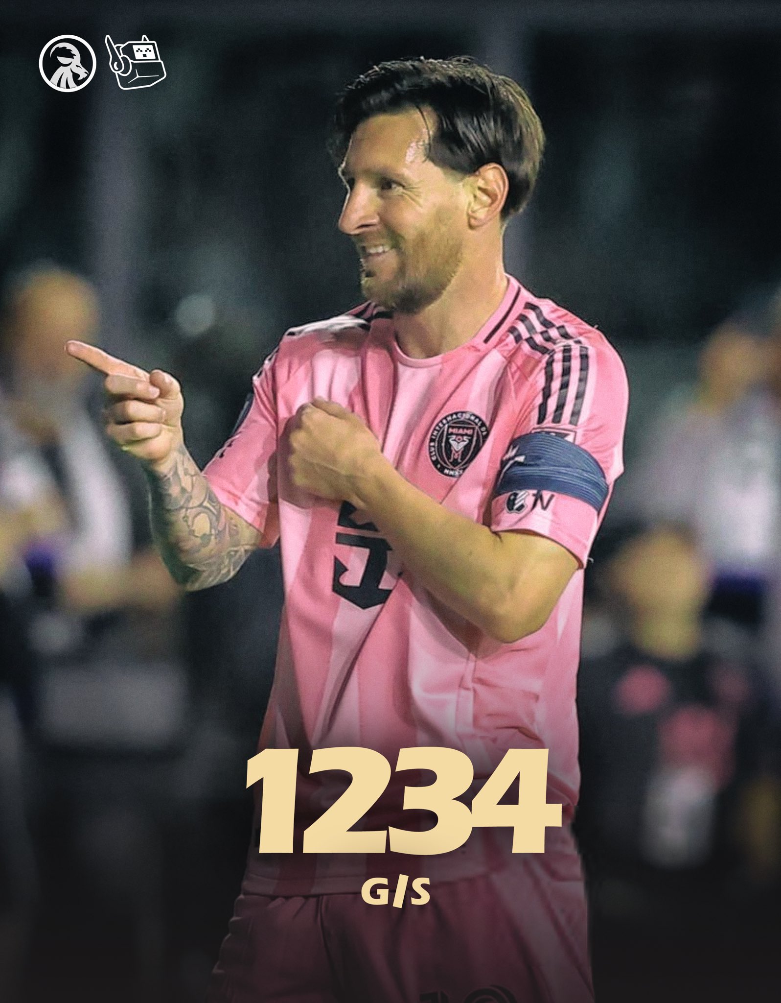  回歸即進球！37歲梅西生涯目前853球381助，參與進球數1234球！